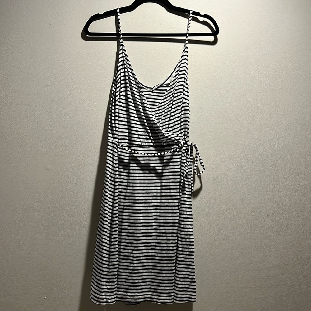 Hardly Worn Striped Wrap Dress